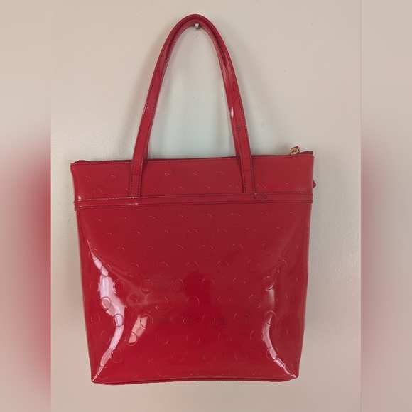 Kate Spade Camellia Street Polyvinyl Shiny Red Tote bag - Picture 6 of 14